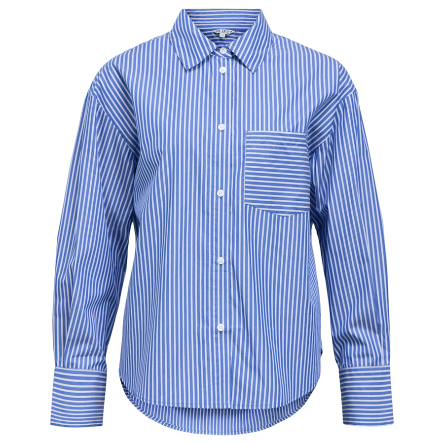 OBJECT BLOUSE ZILA CLEMATIS BLUE/WHITE