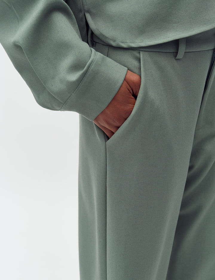 MBYM BROEK RIHNWEN ICEBERG GREEN MELANGE