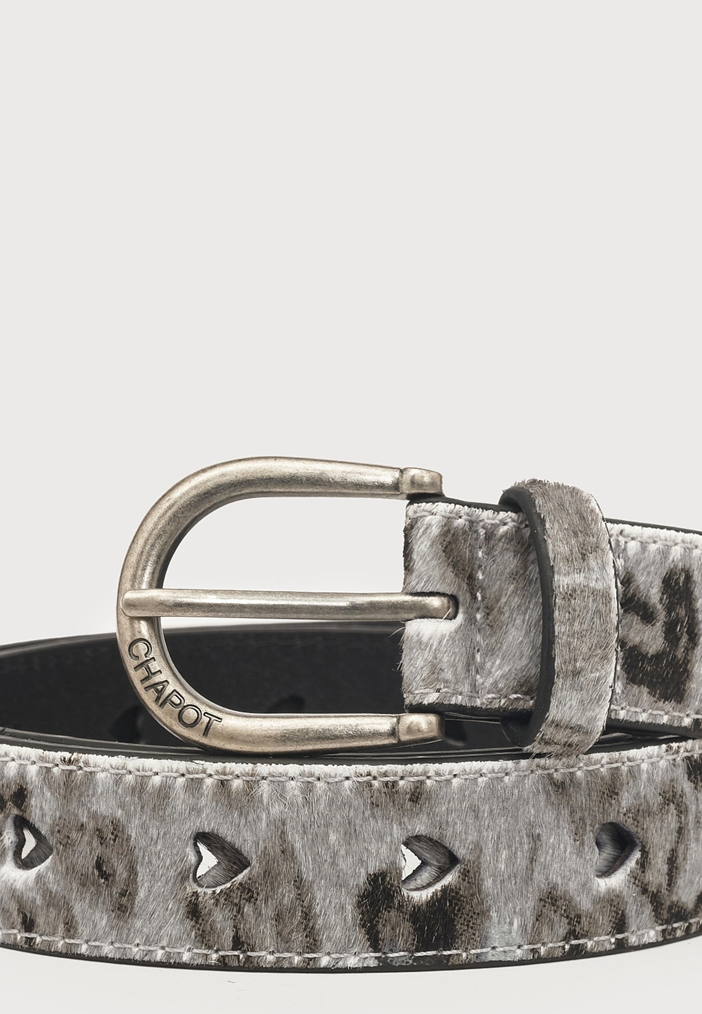 FABIENNE CHAPOT RIEM HAIRY BELT ANTRA/BLACK