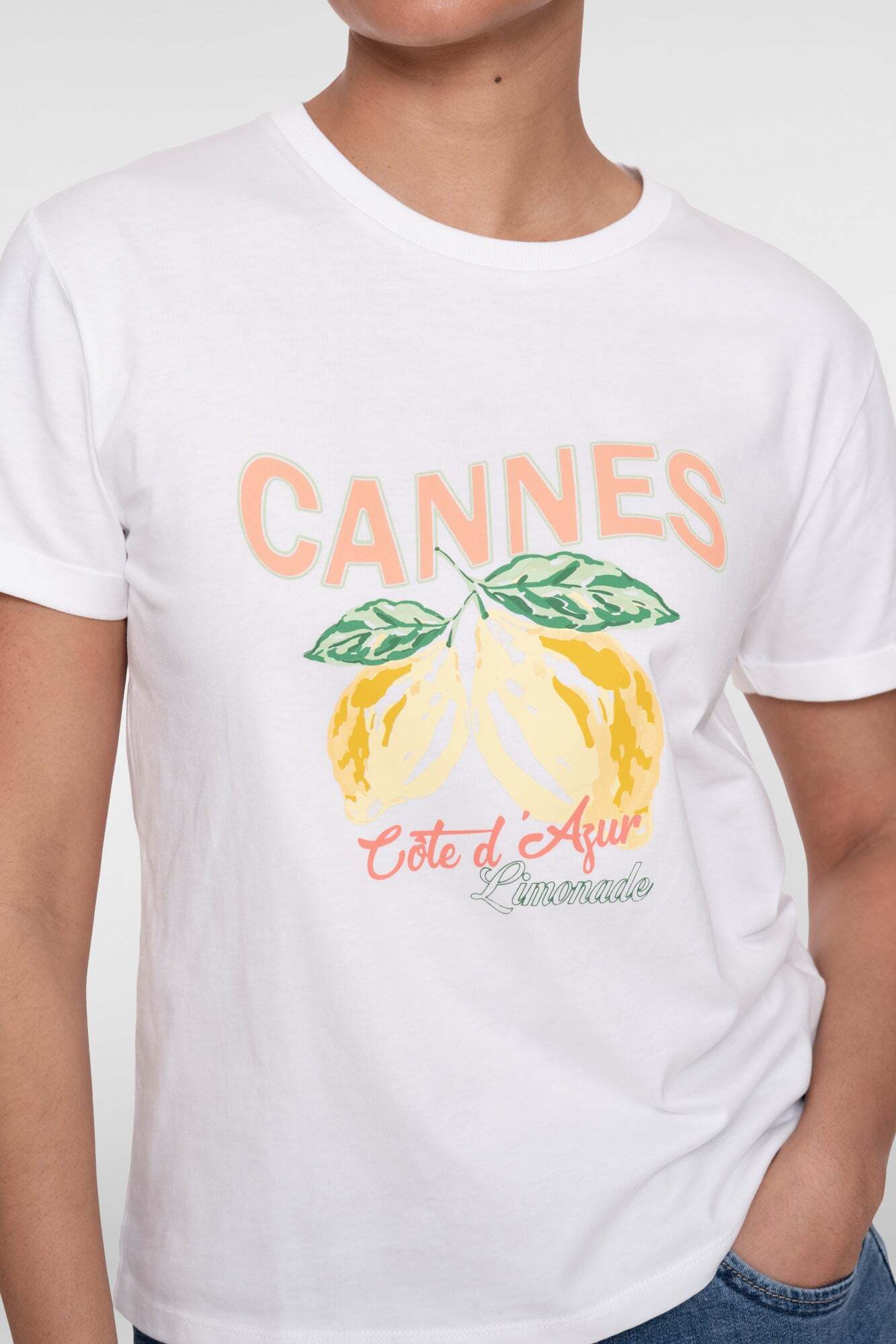 GEISHA T-SHIRT LEMONS OFF-WHITE