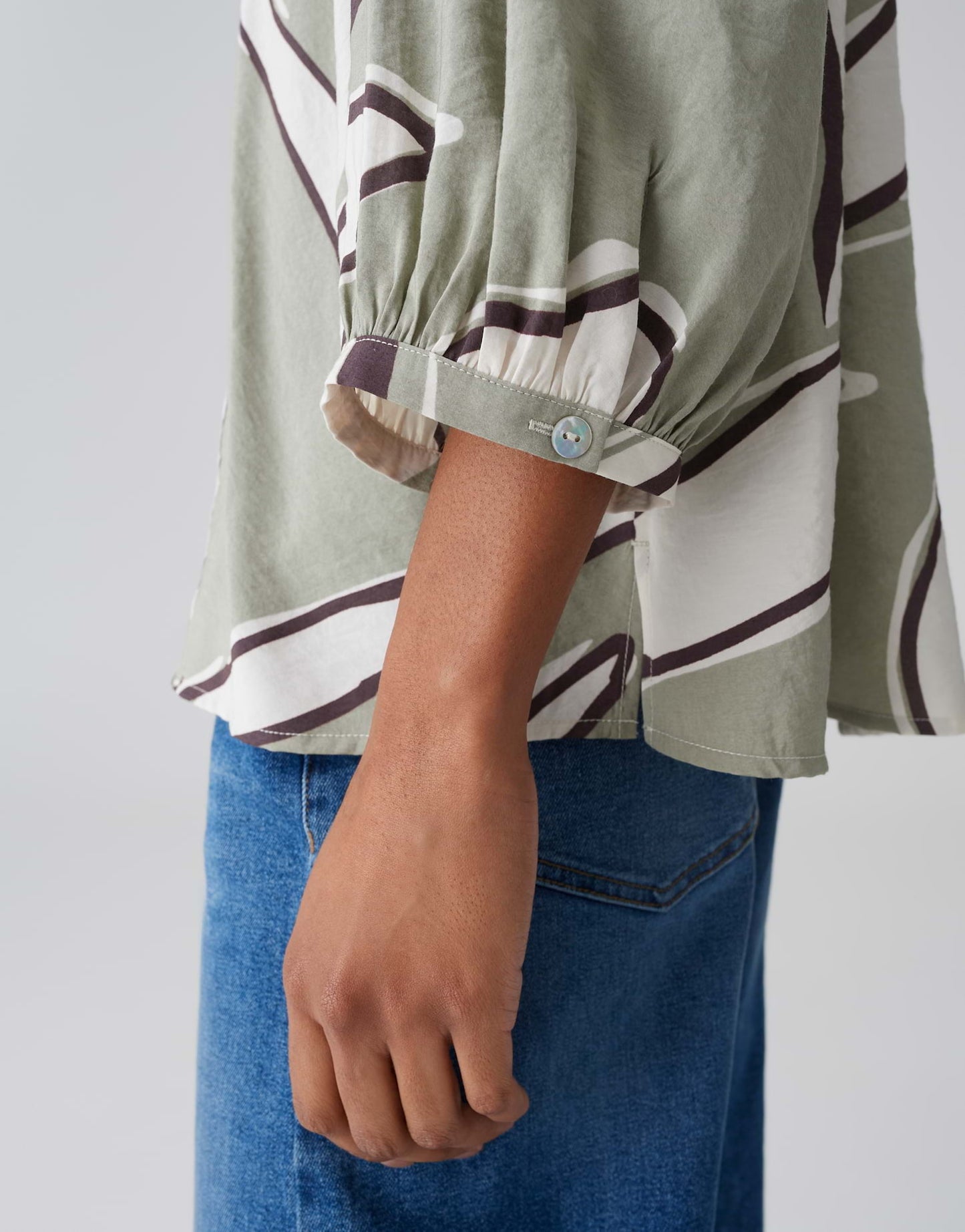 OPUS BLOUSE FALOOM PALE OLIVE