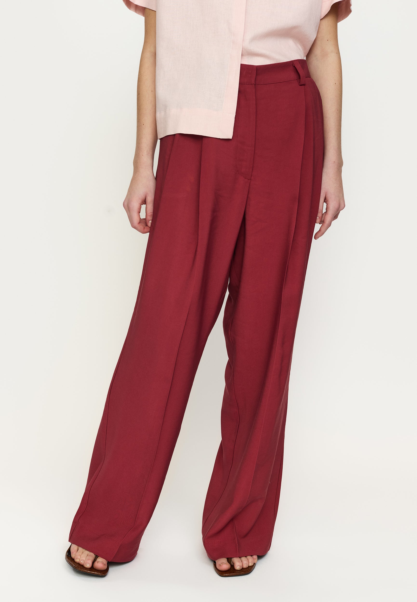 SOFT REBELS BROEK HENNA BURNT RUSSET