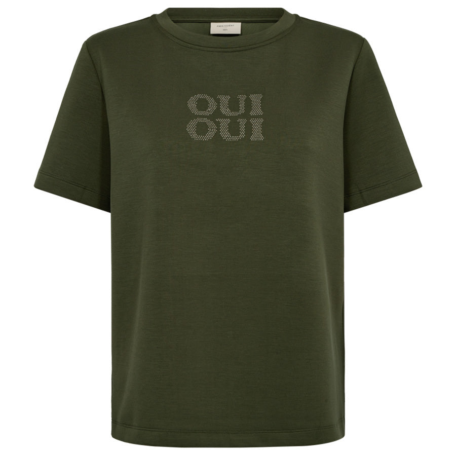 FREEQUENT T-SHIRT MALAK KOMBU GREEN