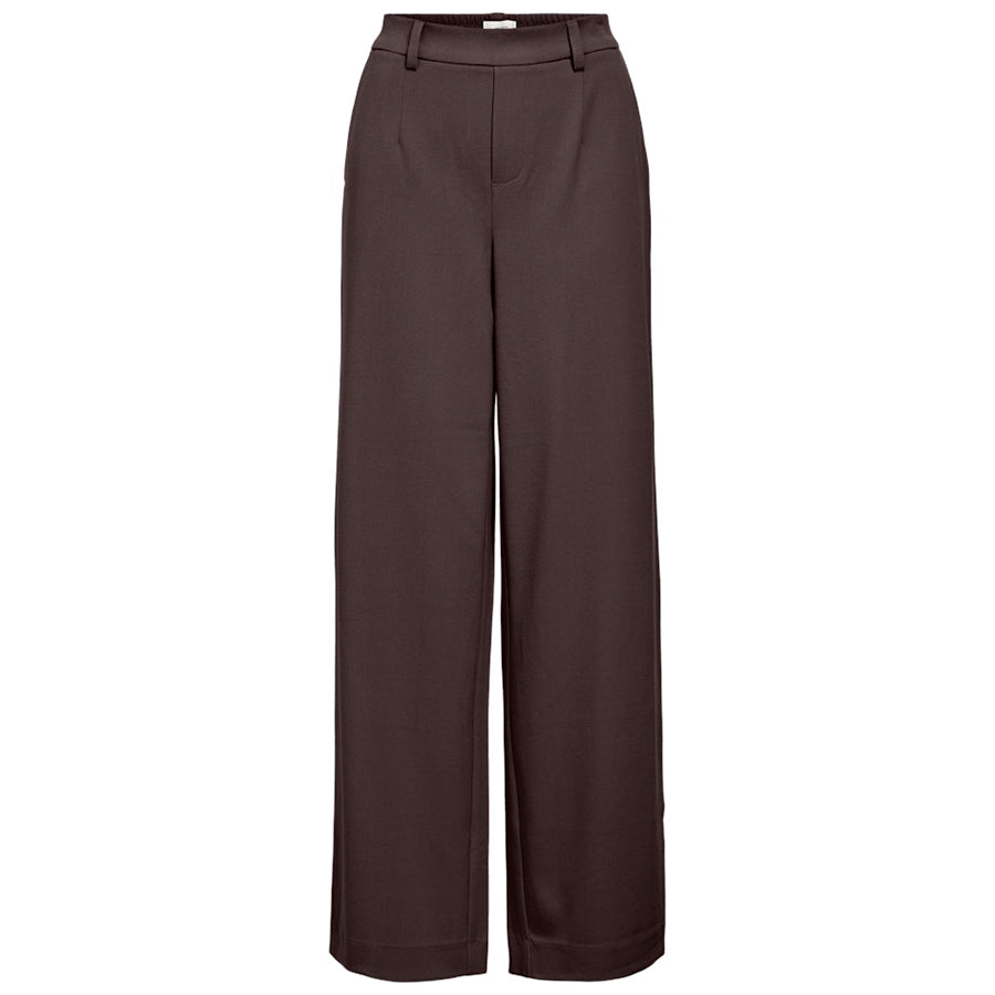 OBJECT BROEK LISA WIDE SEAL BROWN