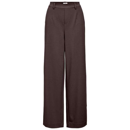 OBJECT BROEK LISA WIDE SEAL BROWN