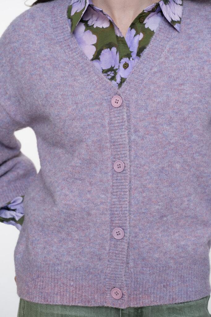 GEISHA VEST 3/4 SLEEVES LILAC