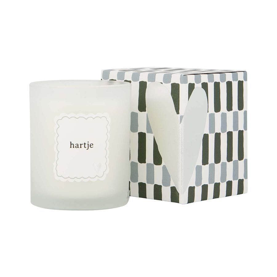 ZUSSS GEURKAARSJE KERAMIEK HARTJE WIT/ZILVER