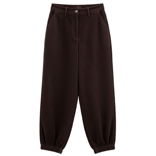 WITHBLACK BROEK BELINI CORD BARREL DARK BROWN