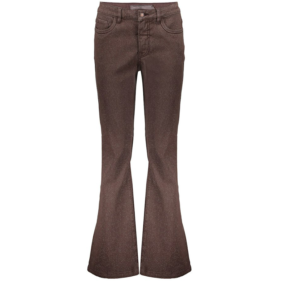 GEISHA FLARE JEANS GLITTER BROWN LUREX
