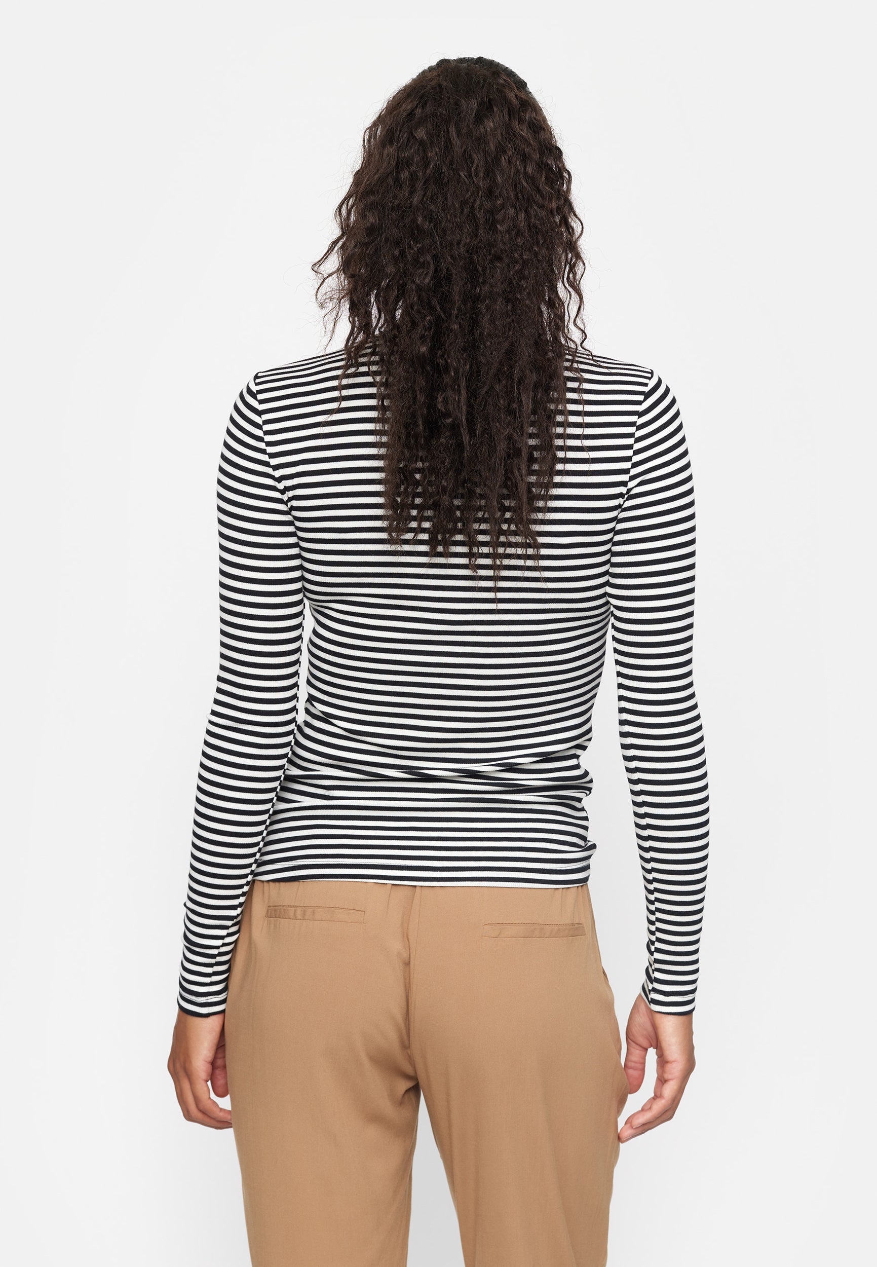 SOFT REBELS LONGSLEEVE FENJA STRIPE BLACK