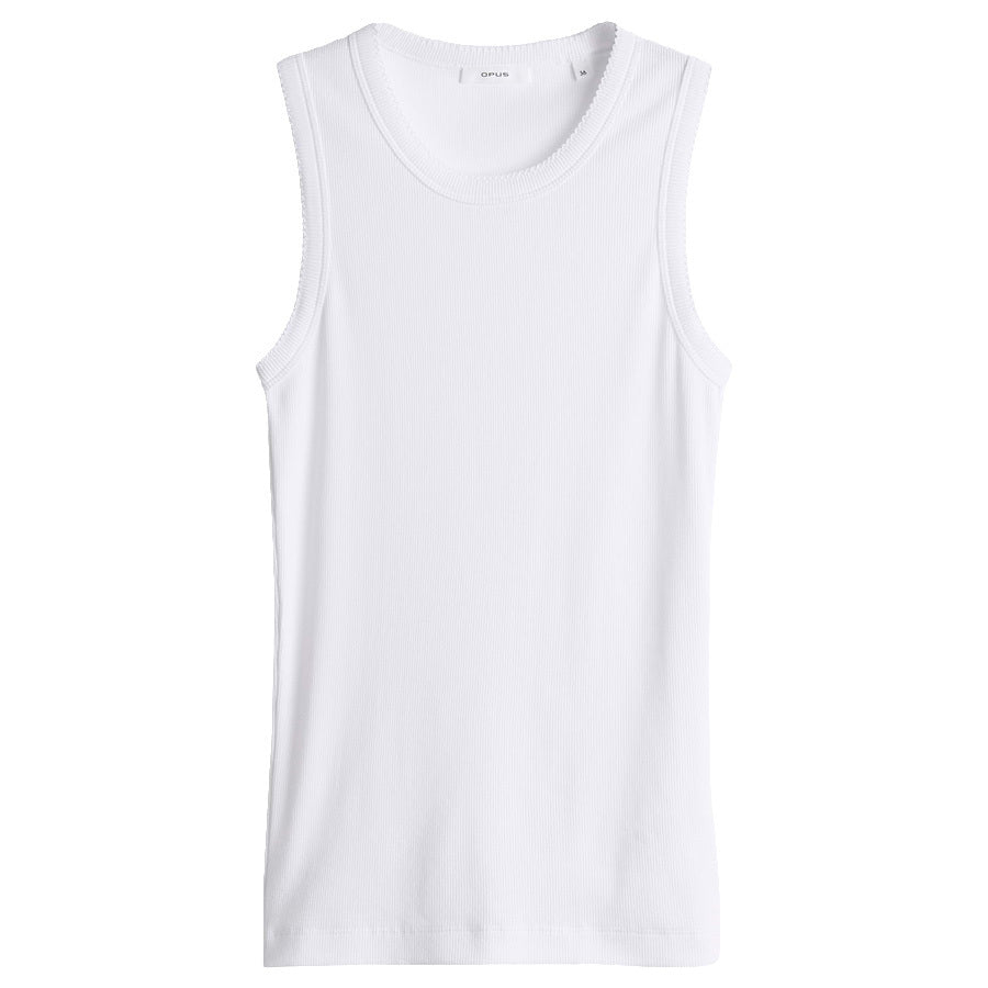 OPUS TANKTOP ILESSO SCALLOP WHITE
