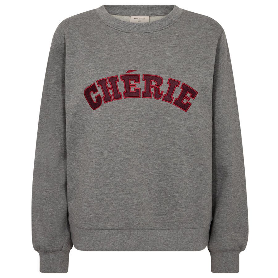 FREEQUENT SWEATER WANA MED. GREY MEL./PORT ROYALE