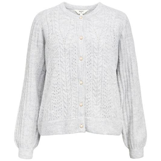 OBJECT VEST FLORA LIGHT GREY MELANGE