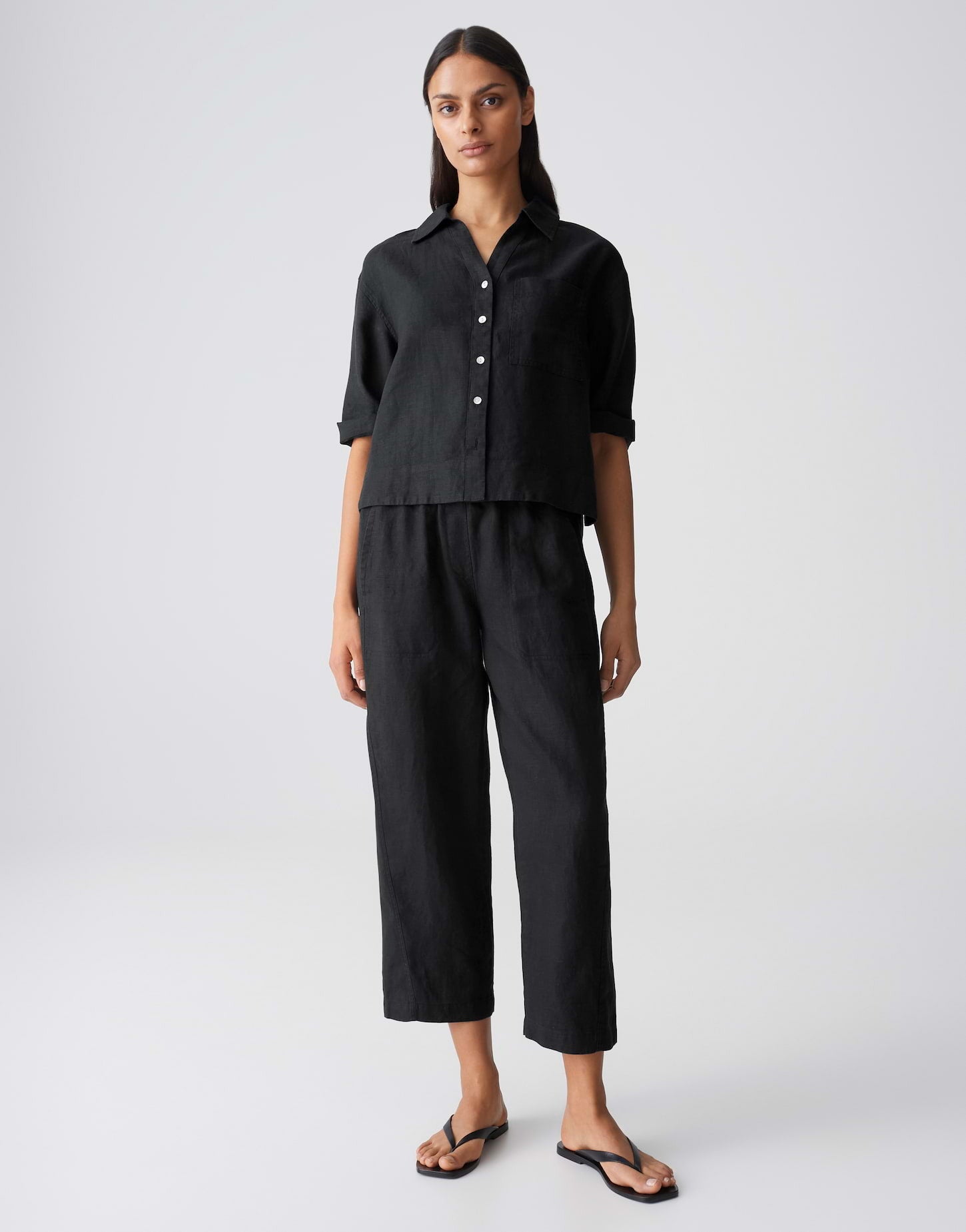 OPUS BLOUSE FLIPPA BLACK