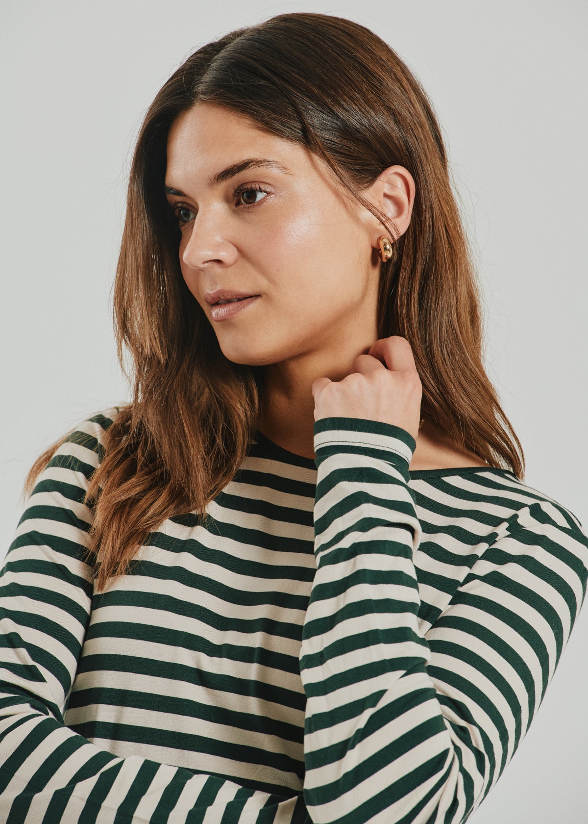 FREEQUENT SHIRT LIANA DEEP FOREST/MOONBEAM