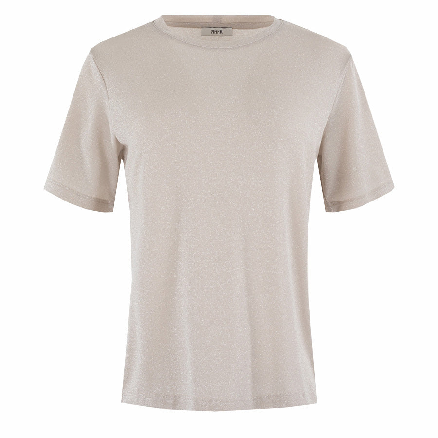 ANNA T-SHIRT MET LUREX CHALK