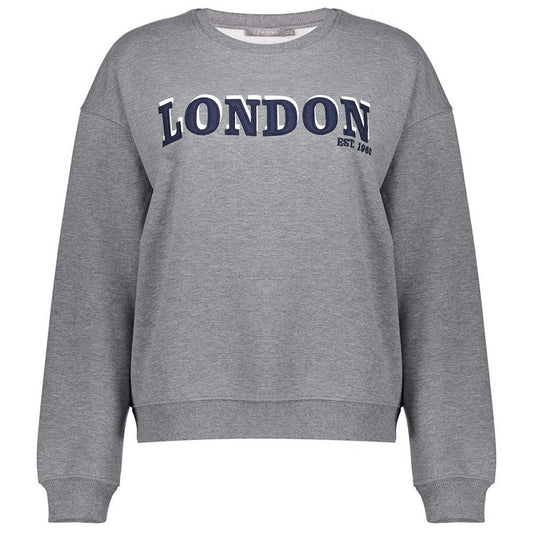 GEISHA SWEATER LONDON GREY MELANGE/NAVY