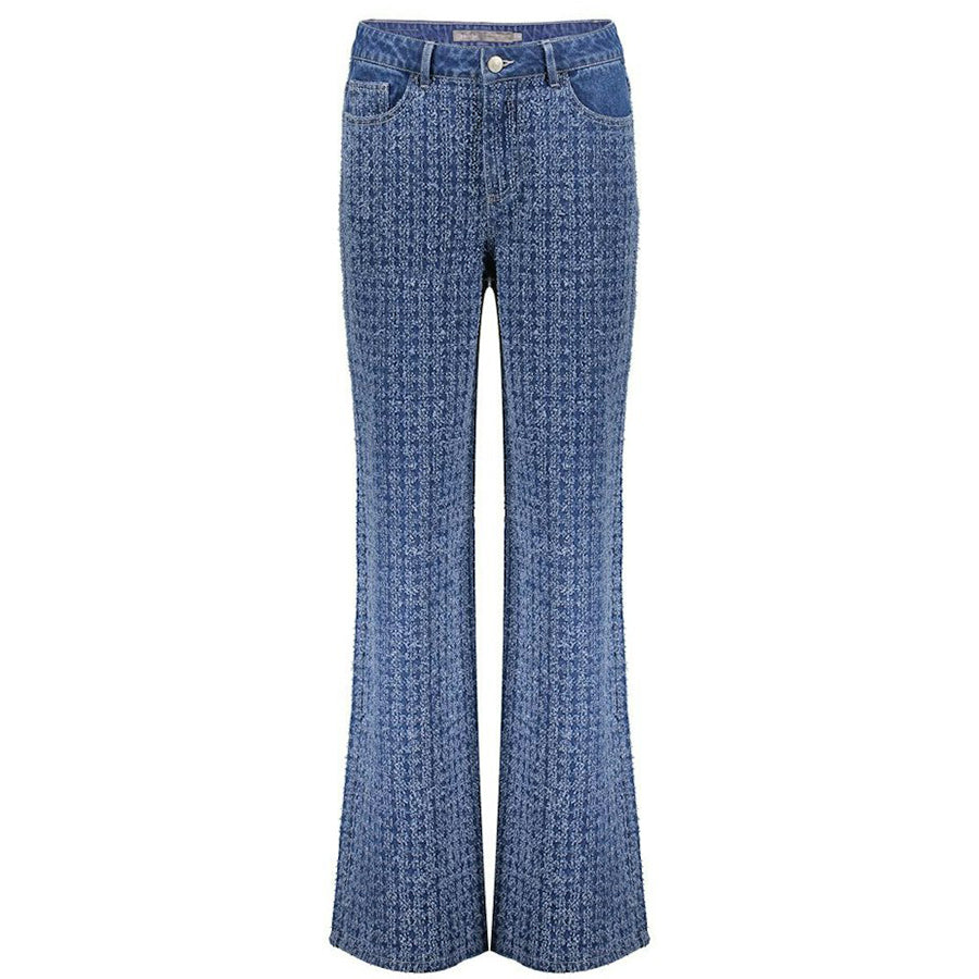 GEISHA JEANS WIDE STONEWASH DENIM