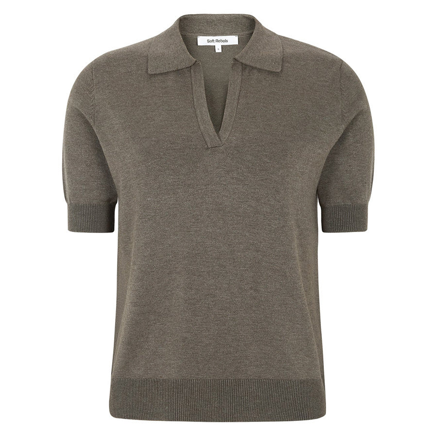SOFT REBELS POLO PARKER CANTEEN MELANGE