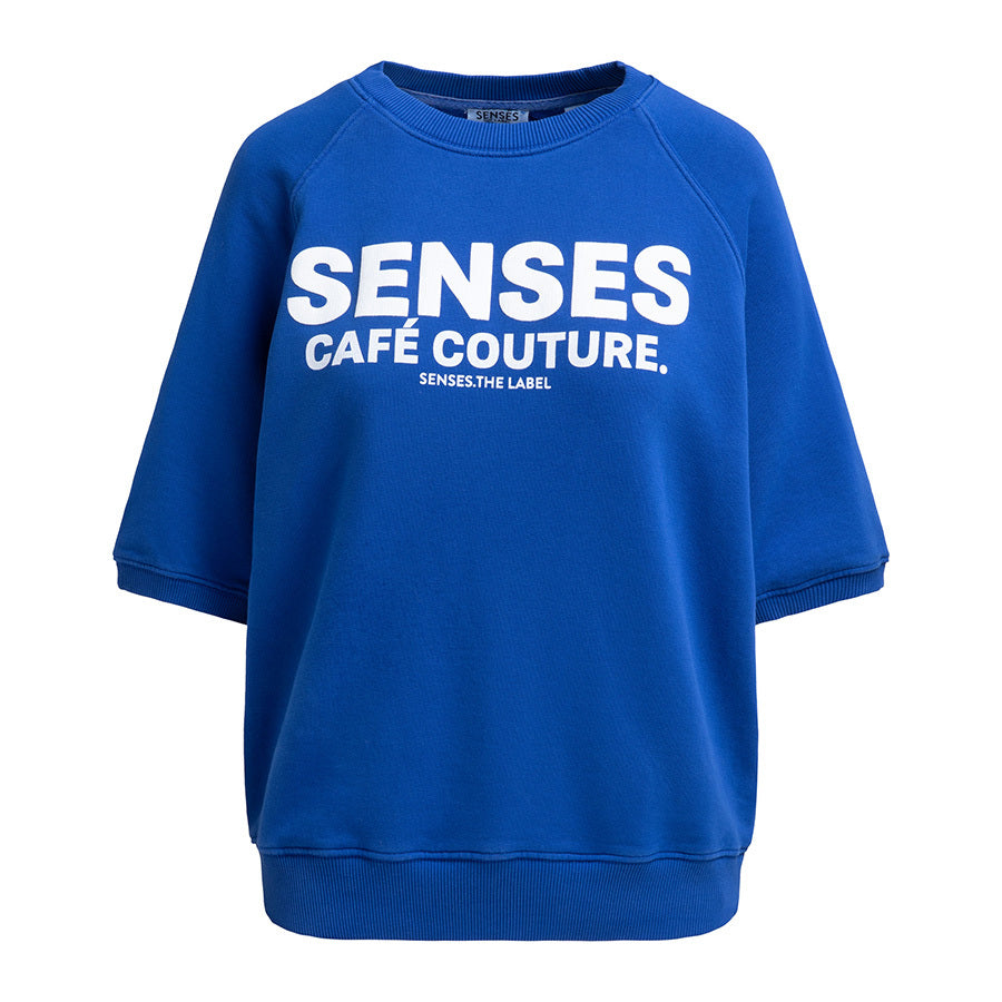 SENSES THE LABEL SWEATER LOGO BRIGHT BLUE