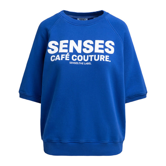 SENSES THE LABEL SWEATER LOGO BRIGHT BLUE