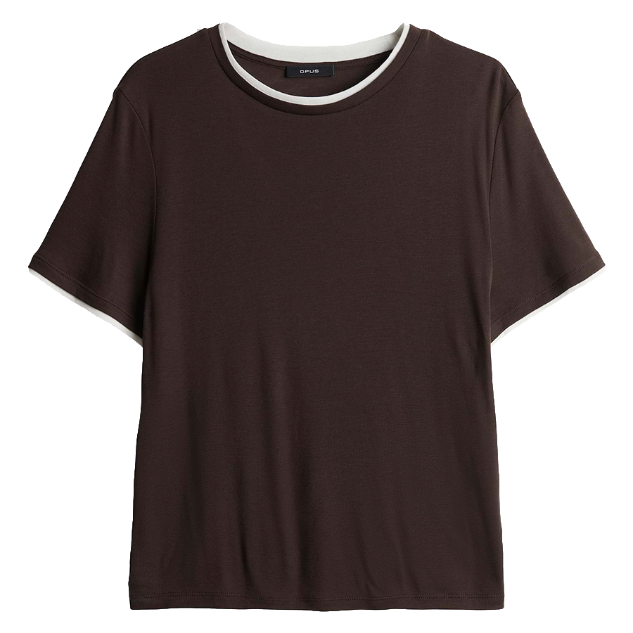 OPUS T-SHIRT SOPPEL AFFOGATO