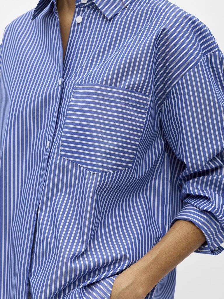 OBJECT BLOUSE ZILA CLEMATIS BLUE/WHITE