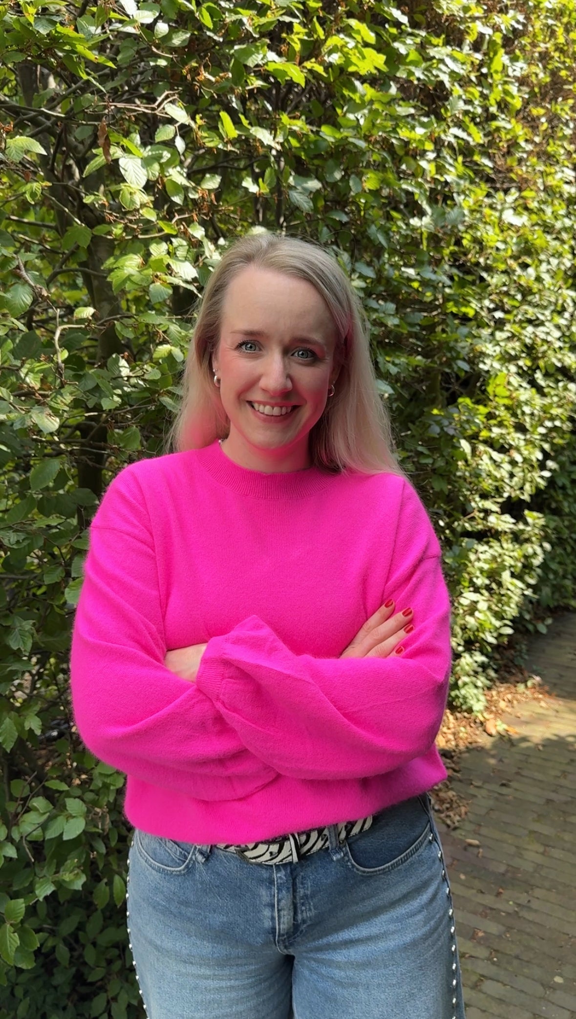 TWNS THE LABEL TRUI COLORADO NEON PINK