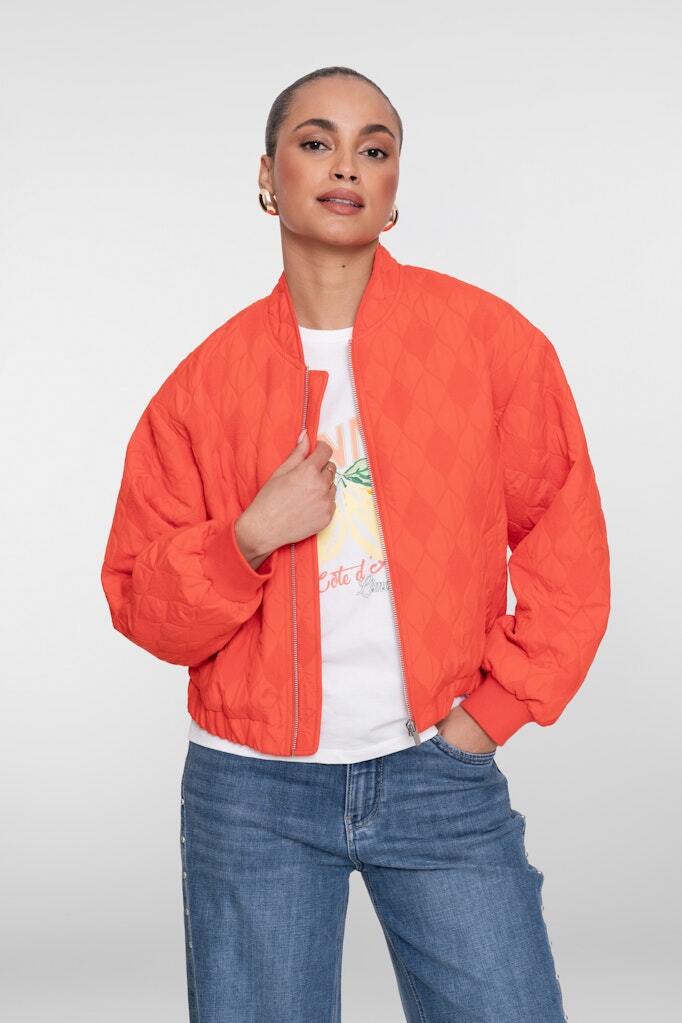 GEISHA JACKET QUILTED CORAL