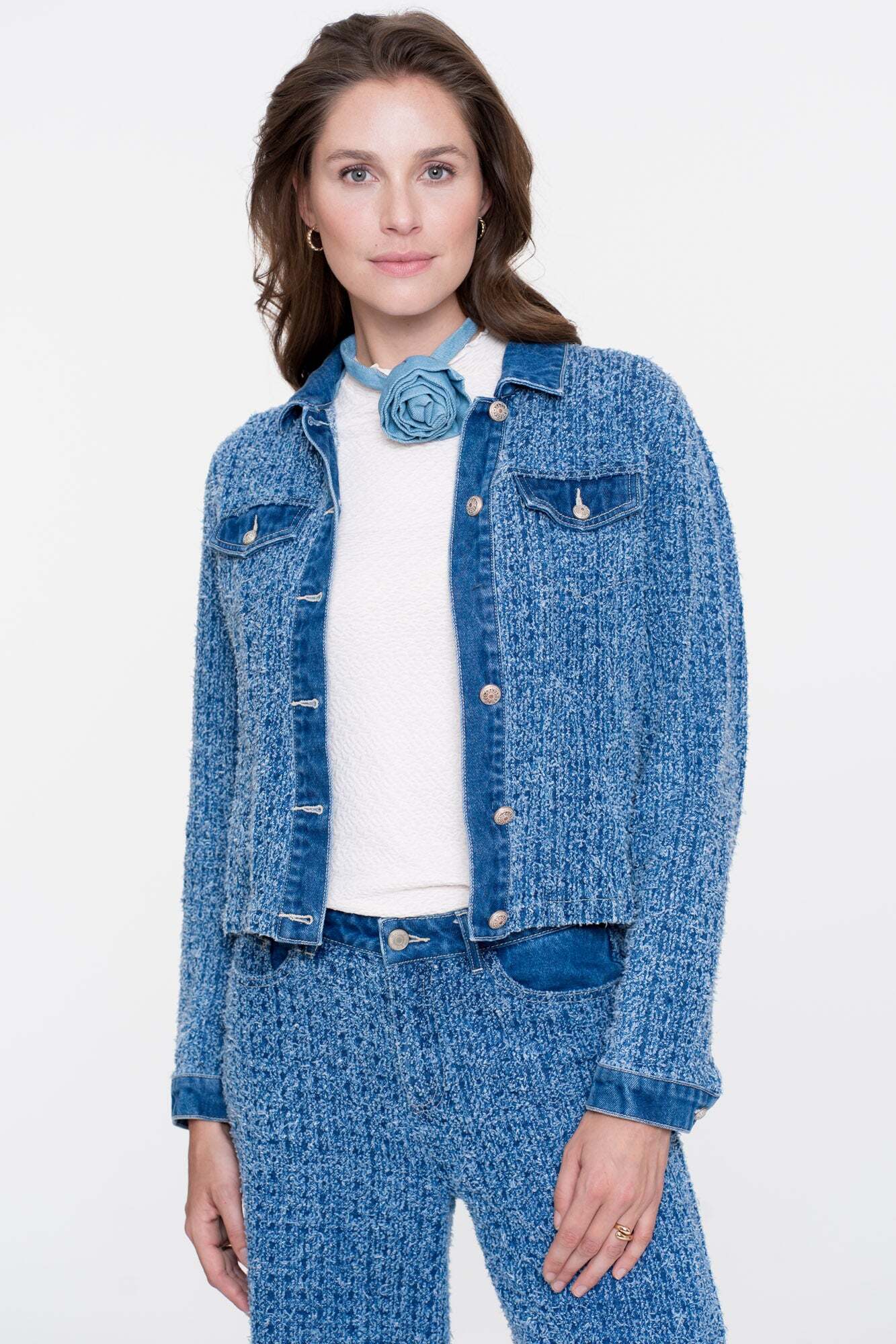 GEISHA JEANS JACKET STONEWASH DENIM