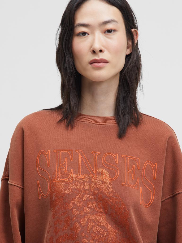 SENSES THE LABEL TRUI MET PRINT DARK CARAMEL