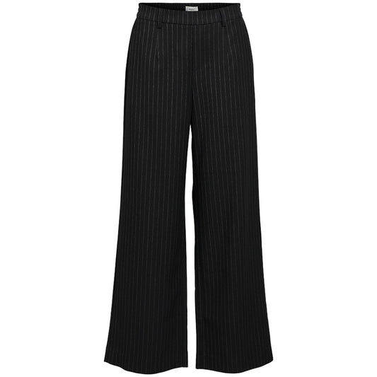 OBJECT BROEK LISA WIDE BLACK/GREY
