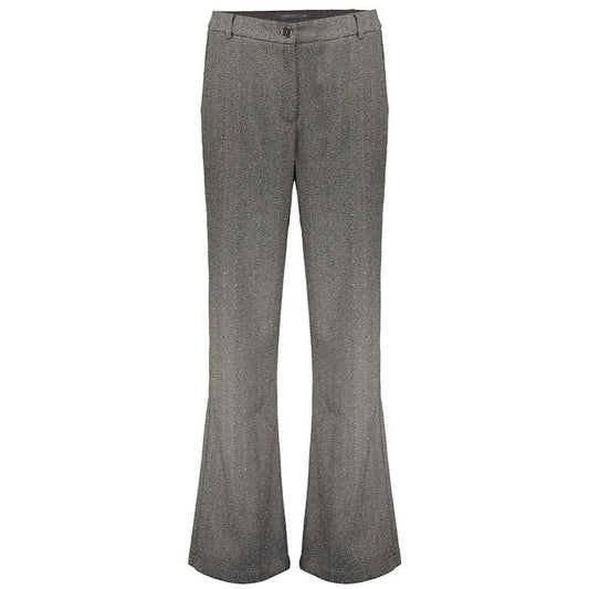 GEISHA BROEK HERRINGBONE ANTHRACITE STONES