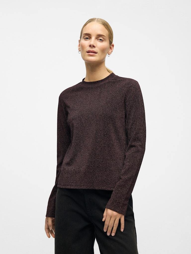 OBJECT TOP FILIPA BLACK/SEAL BROWN