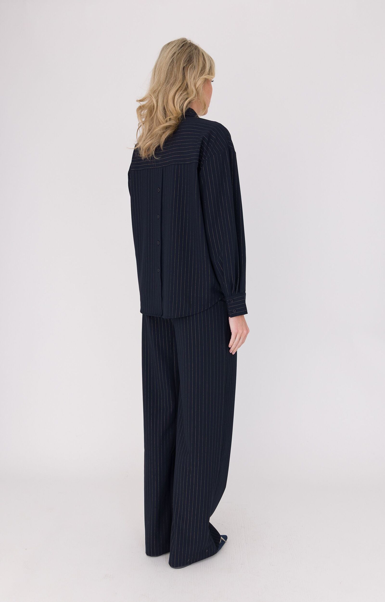 ANNA BROEK KRIJTSTREEP INKT BLUE STRIPE
