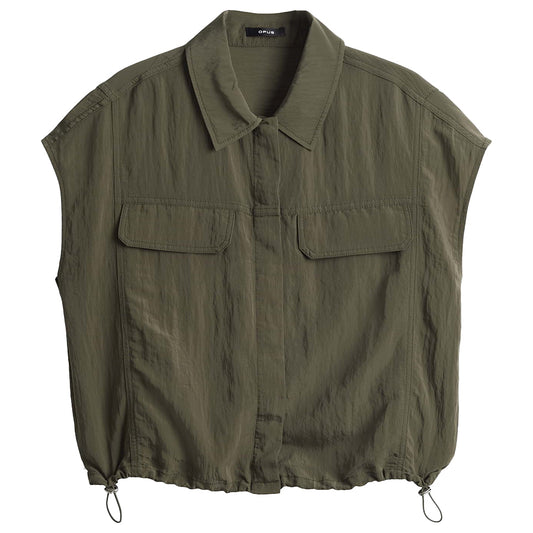 OPUS BLOUSE FROPI OLIVE LEAF