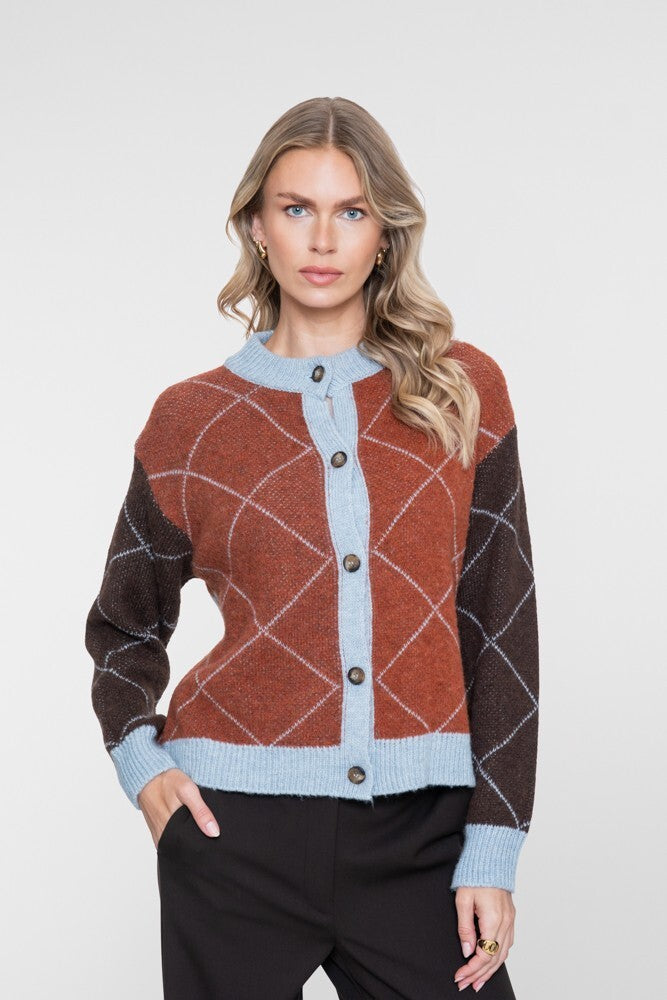 GEISHA TOFFEE/BROWN/LIGHT BLUE