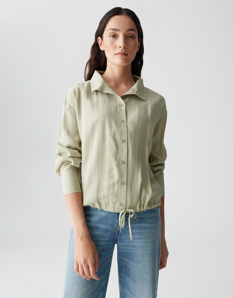 OPUS BLOUSE FAYRA SOFT MATCHA