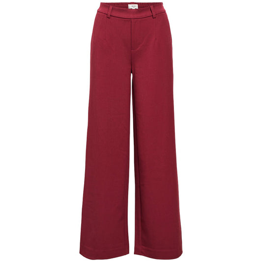 OBJECT BROEK LISA WIDE CABERNET/COL