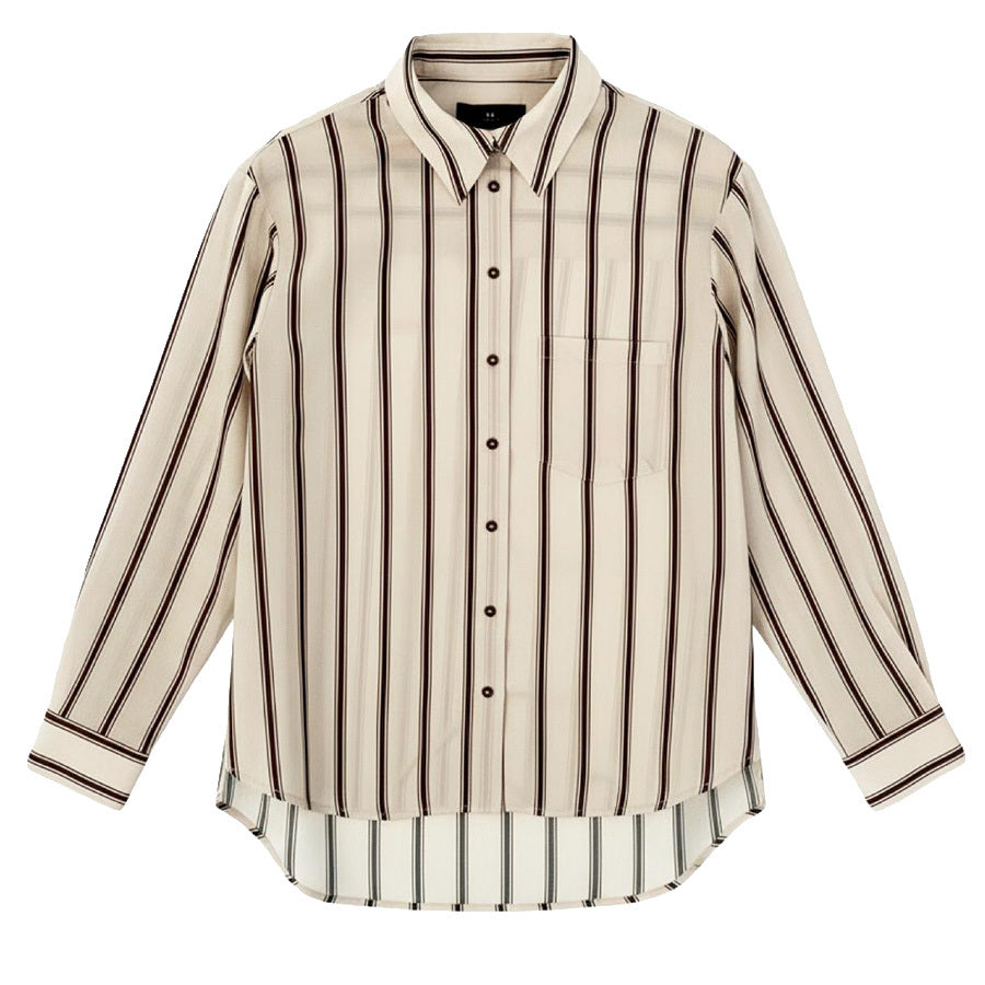 WITHBLACK BLOUSE RHIANNA JAPANESE PEARL STRIPE