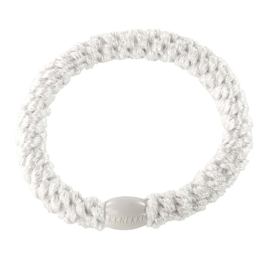 KKNEKKI HAARELASTIEK WHITE GLITTER