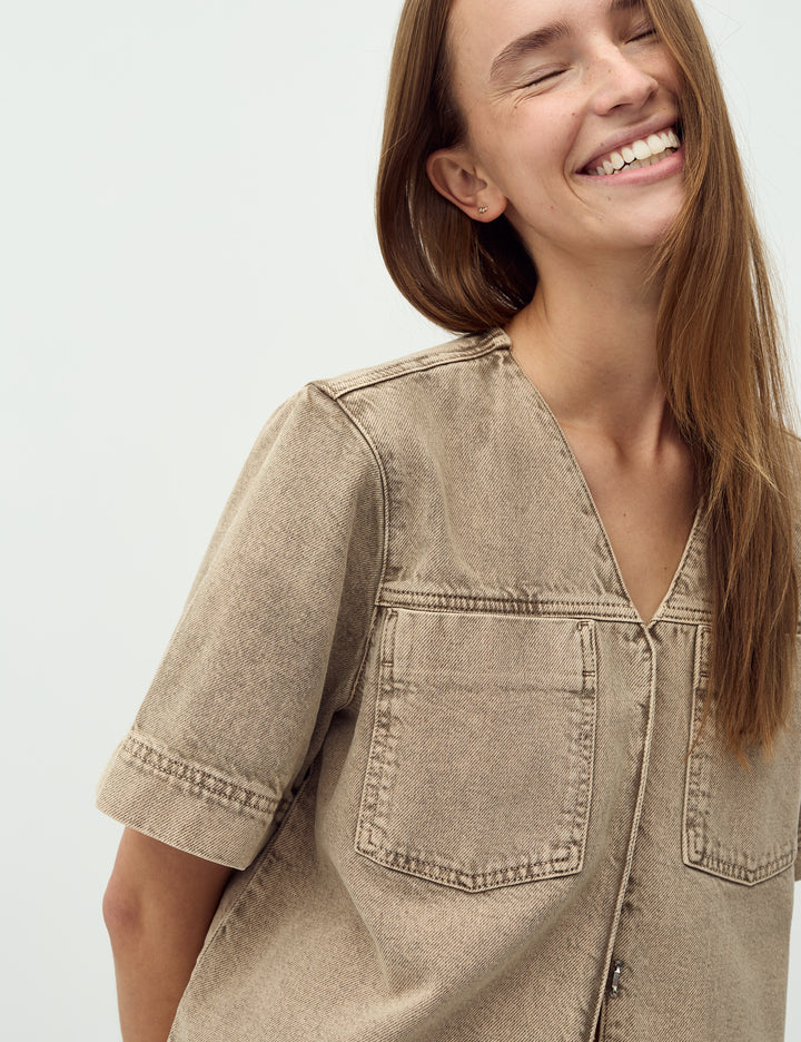 MBYM JACK REELA BEIGE WASHED DENIM