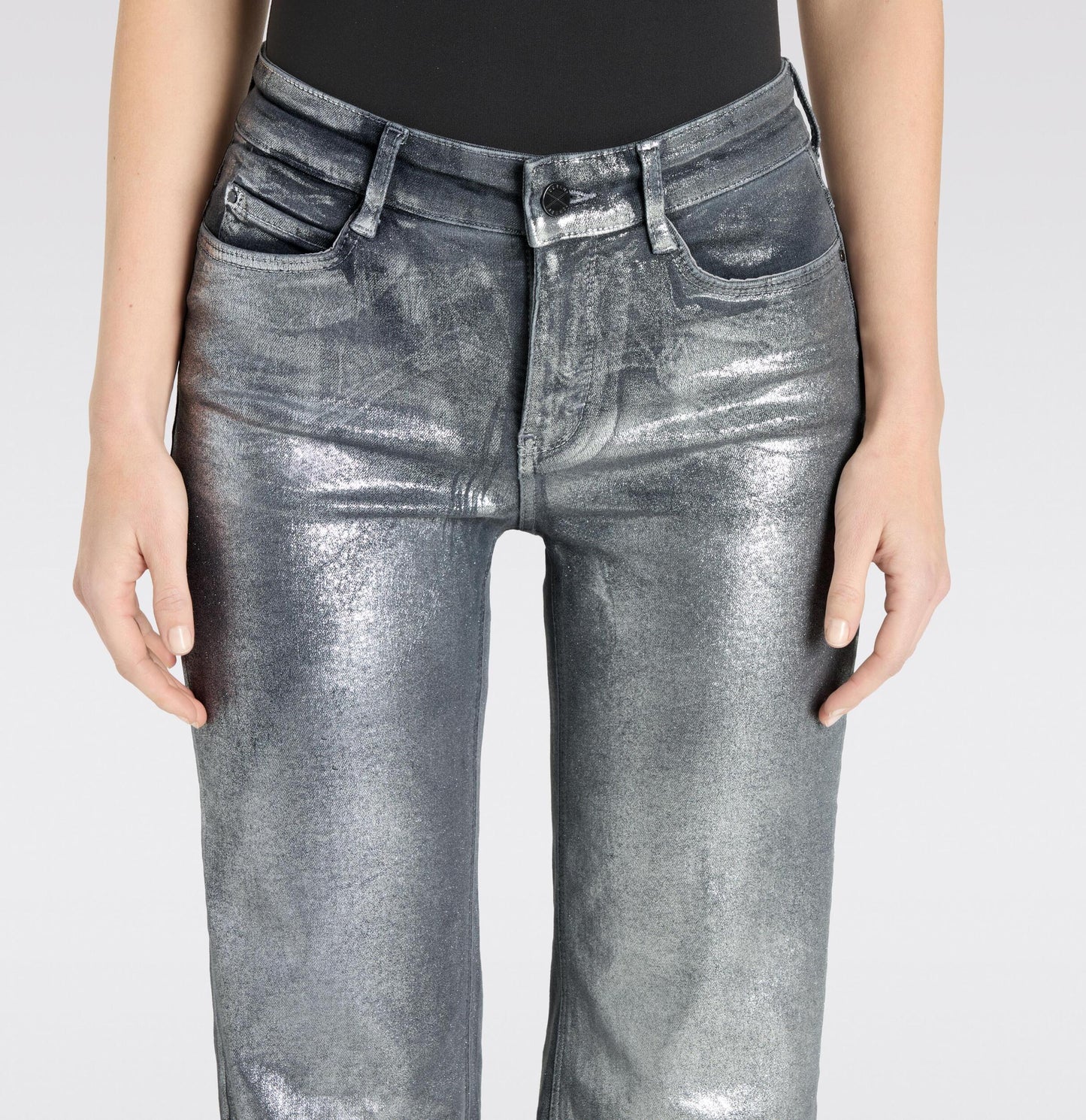 MAC JEANS DREAM WIDE SILVER COATED