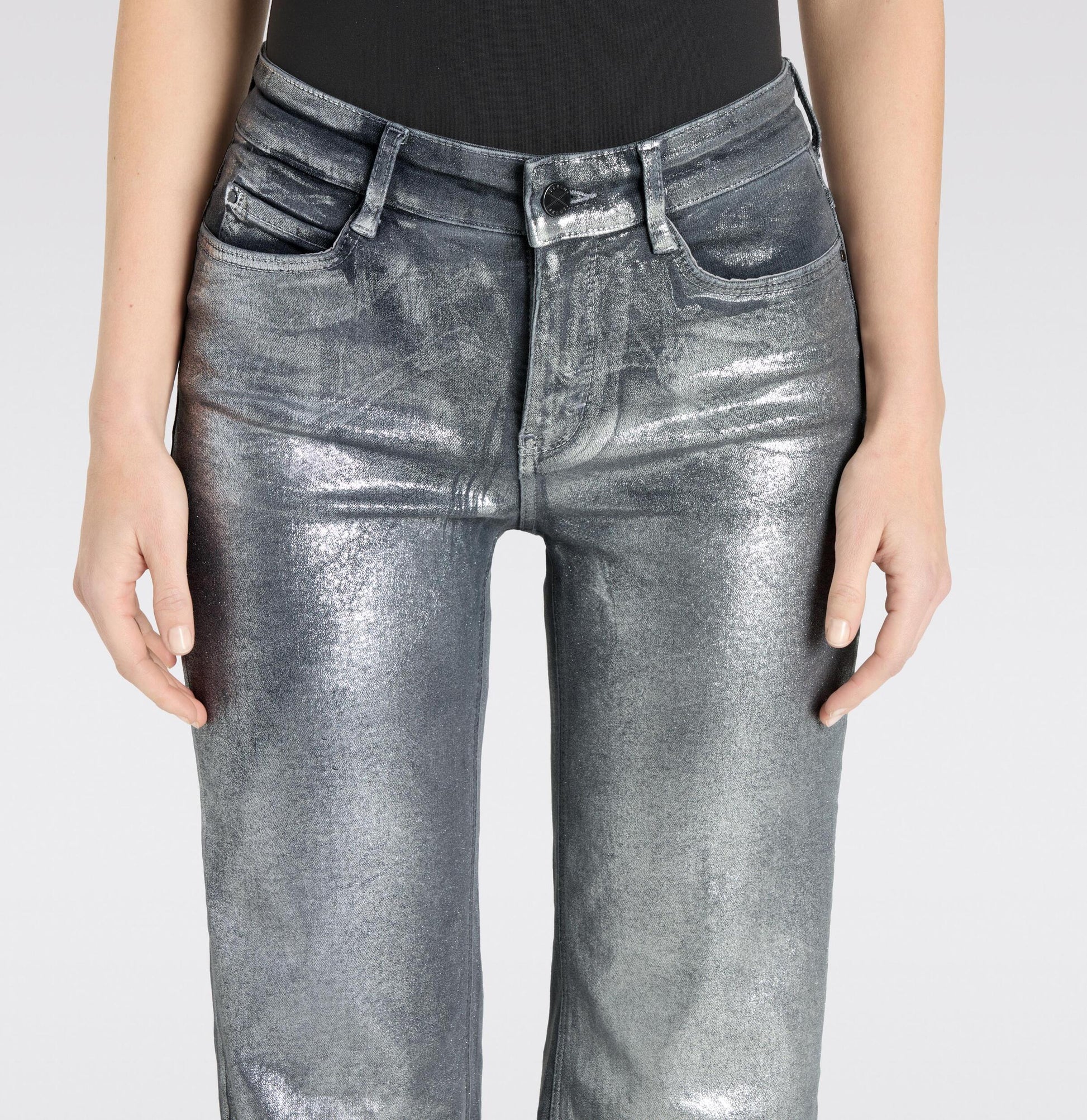 MAC JEANS DREAM WIDE SILVER COATED