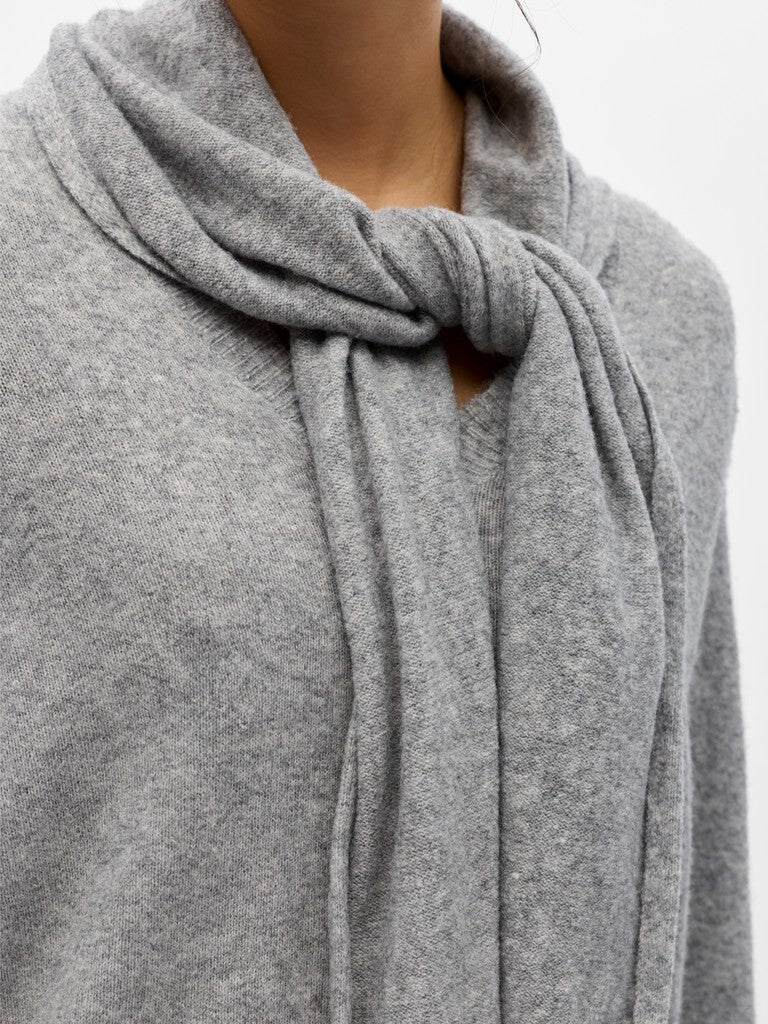 OBJECT TRUI MET SJAALTJE LIGHT GREY MELANGE