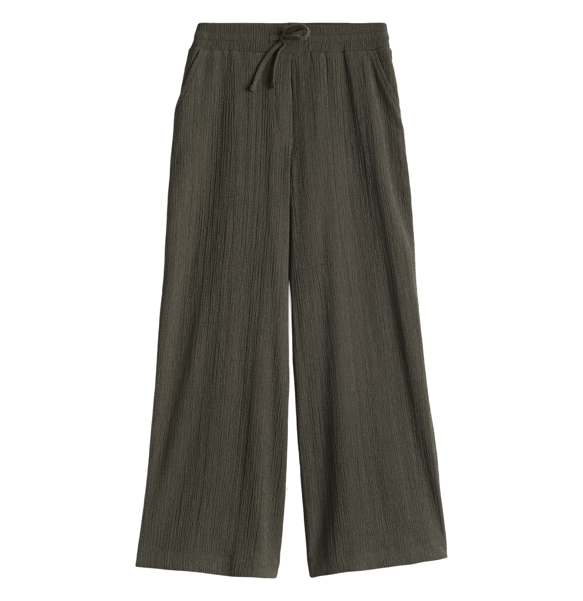 OPUS BROEK MILENI CRINKLE OLIVE LEAF