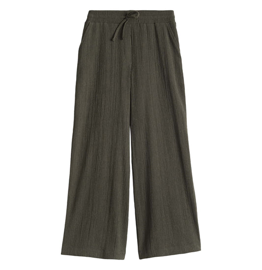 OPUS BROEK MILENI CRINKLE OLIVE LEAF