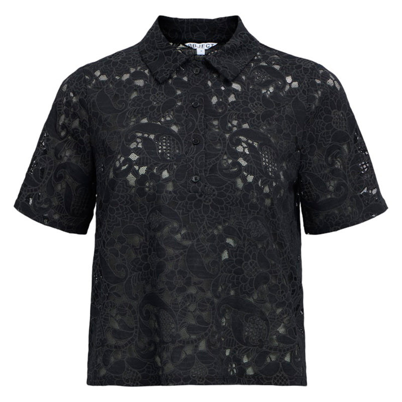 OBJECT POLO BIANCA BLACK