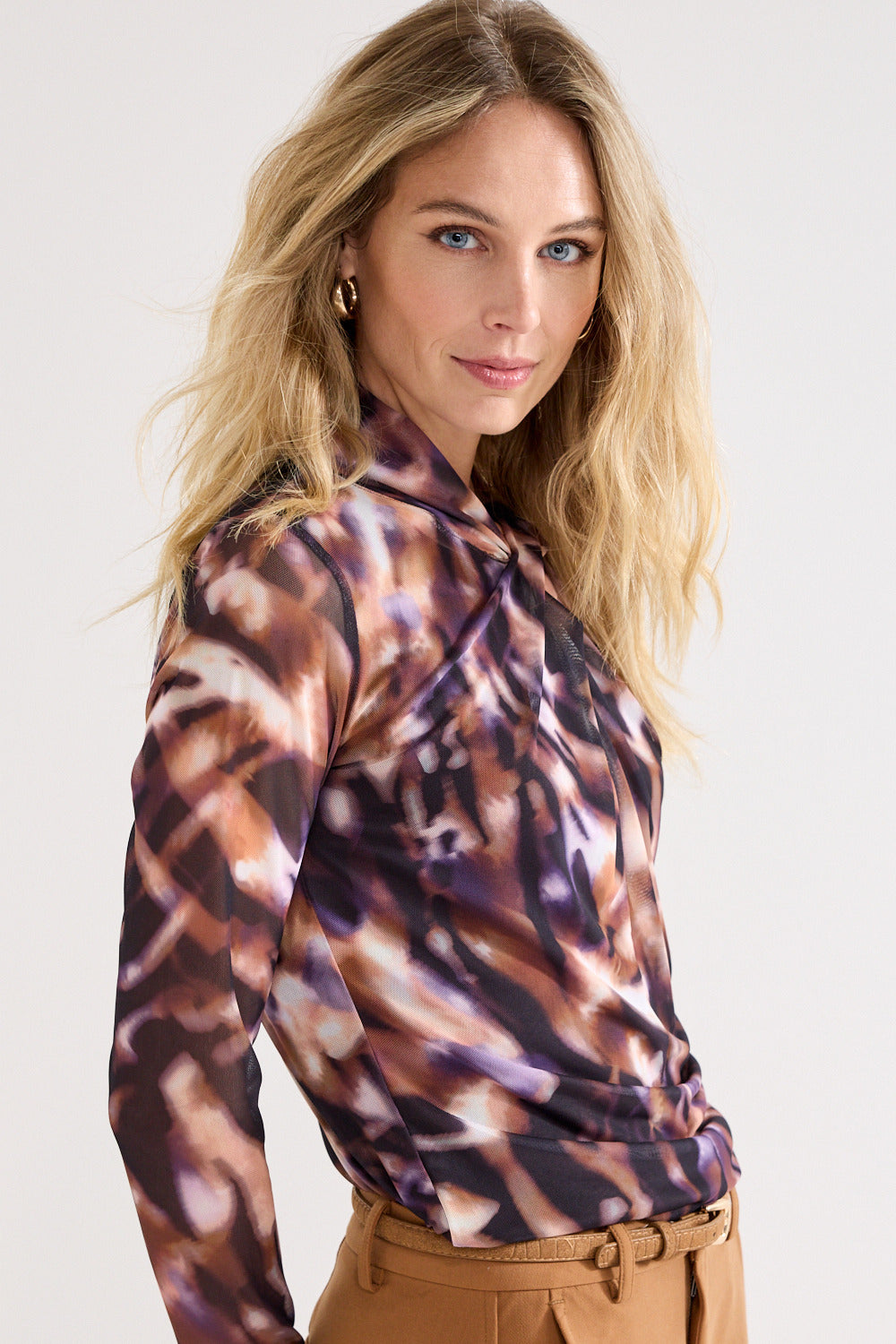 TRAMONTANA TOP WINTER ECPLISE PRINT PURPLES