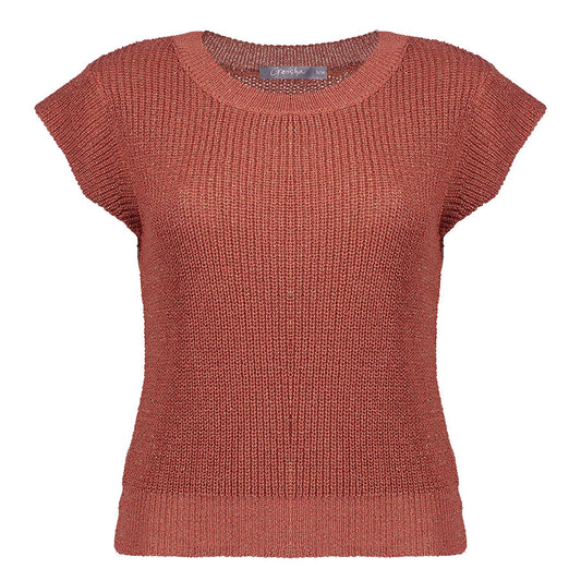 GEISHA TOP LUREX STONE RED/GOLD